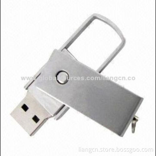 Metal swivel USB flash drive